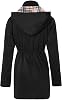 Chaqueta de lluvia larga con capucha para mujer SaphiRose, impermeable y cortavientos para exteriores 5