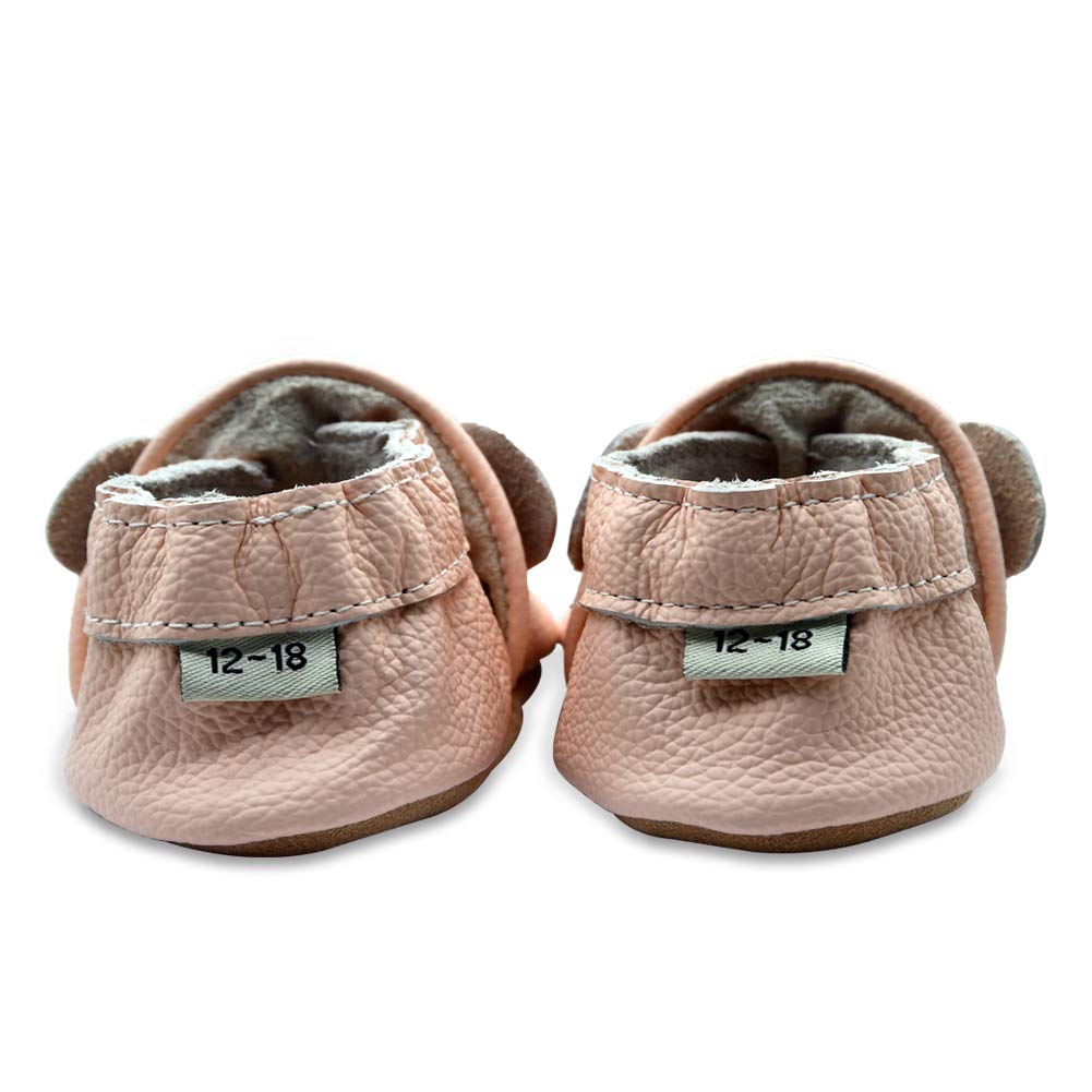 Zapatos de bebé niña niño Zapatos de Cuero de Suela Blanda opción Multiple