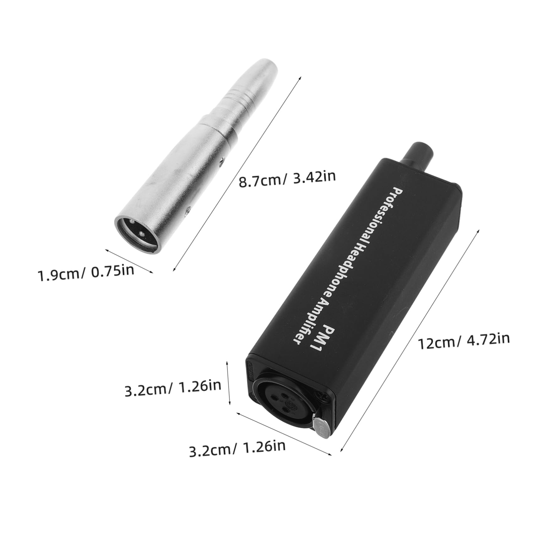NUOBESTY Amplificador De Volumen Portátil Miniauriculares Sonido Compatible Interruptor Ganancia Estéreo y Portátil