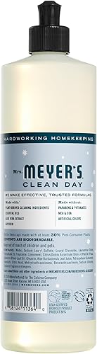 Miniatura 2 de Mrs. Meyer's Clean Day - Jabón líquido para lavavajillas, fórmula libre de crueldad animal, aroma de edición limitada Snowdrop, 16onzas, paquete de