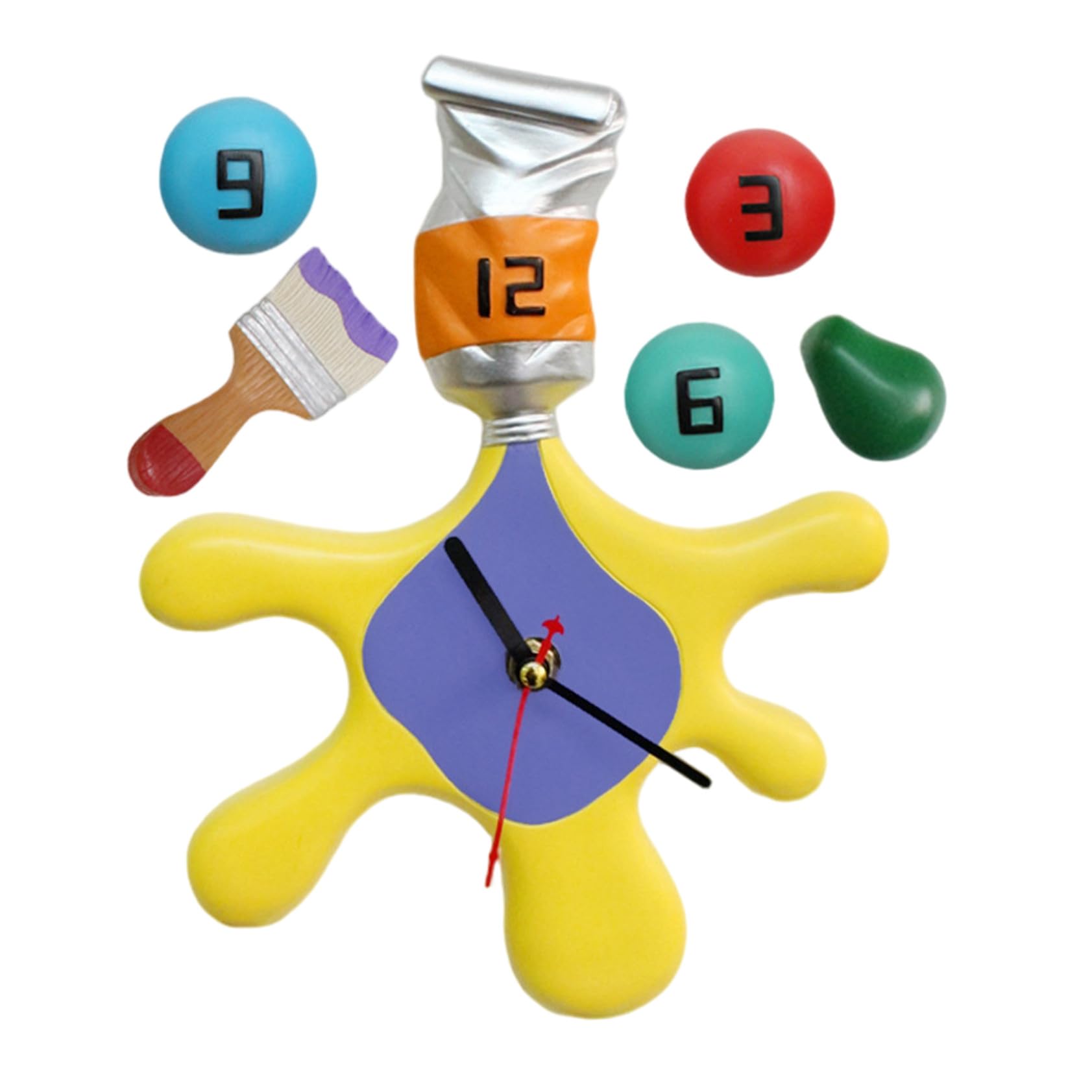 Horloge murale de taille importante au style peinture minimaliste chic