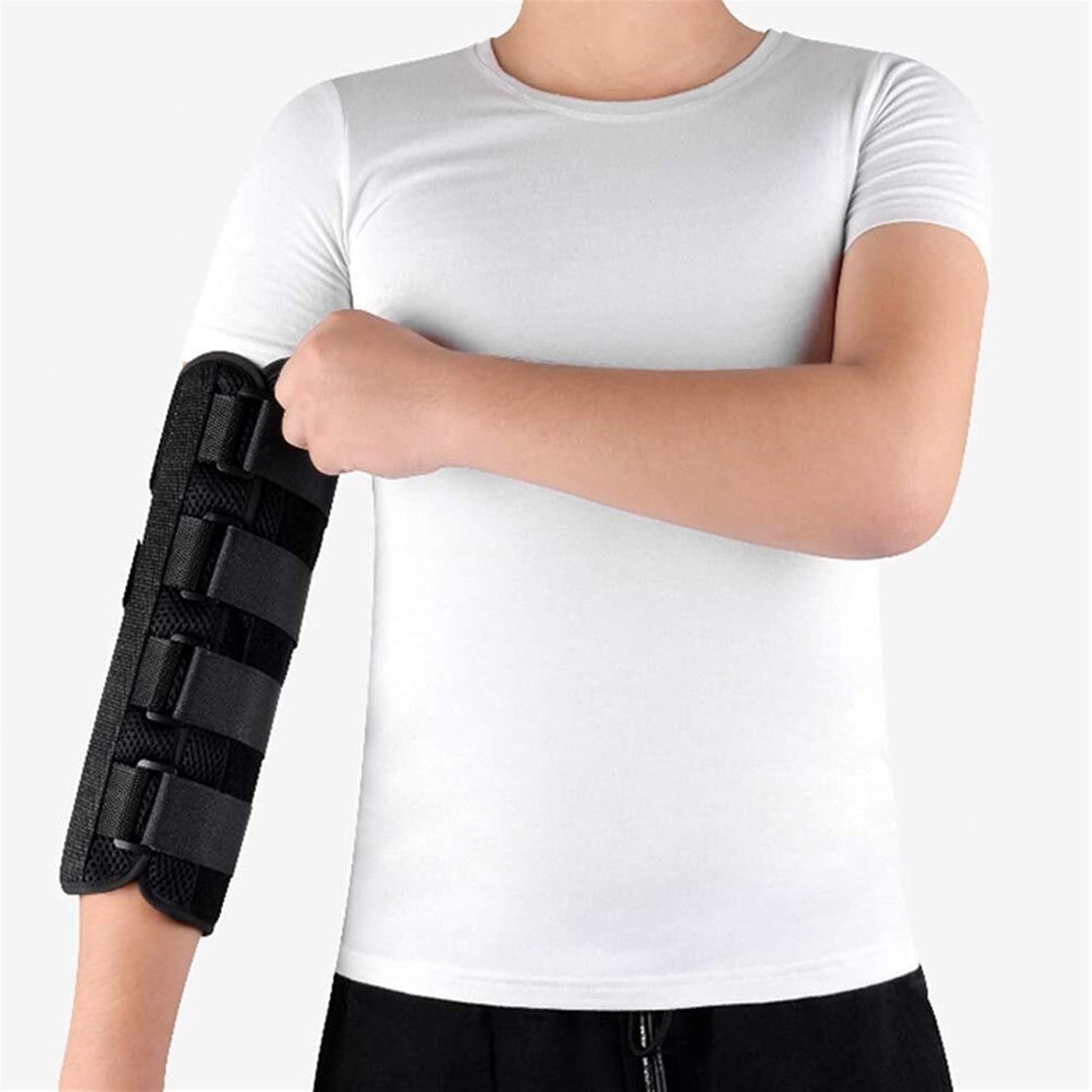 Elbow Support Brace,for Pain Relief, Injury Recovery Night Protector, Arm Elbow Splint Immobilizer Brace, Night Elbow Splint,M