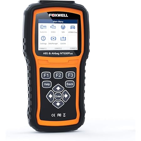 FOXWELL ABS Scanner NT630 Plus ABS Bleed Scan Tool Check Engine Code Reader OBD2 Scanner Airbag SAS SRS Diagnostic Tool 【2021 Upgraded Version English/Spanish】