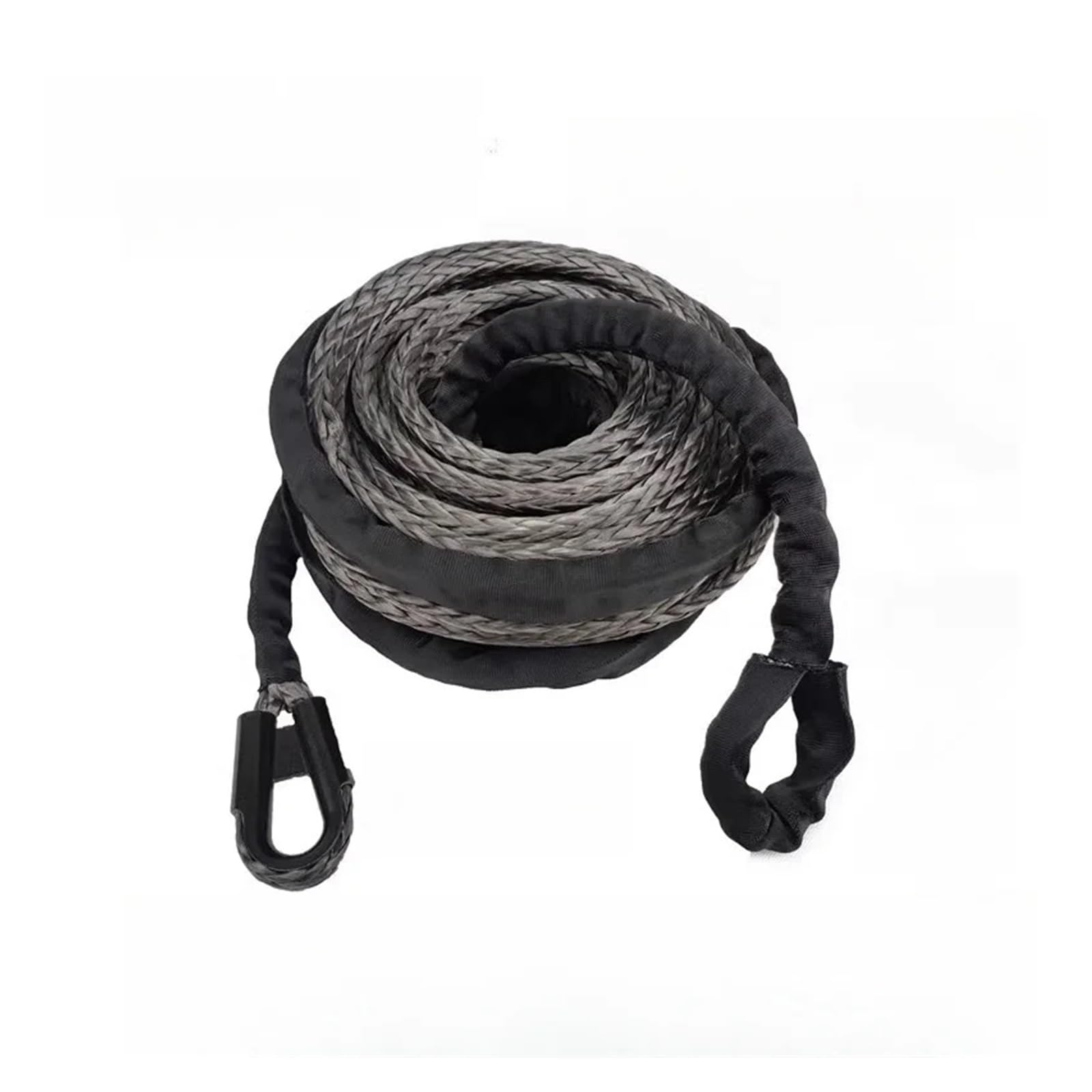 1 pièce 25 m x 13 mm 26500 lb/12 tonnes synthétique Hug A Tree Winch Sangle de treuil d'arbre Extension de Corde Corde de Traction Tout-Terrain