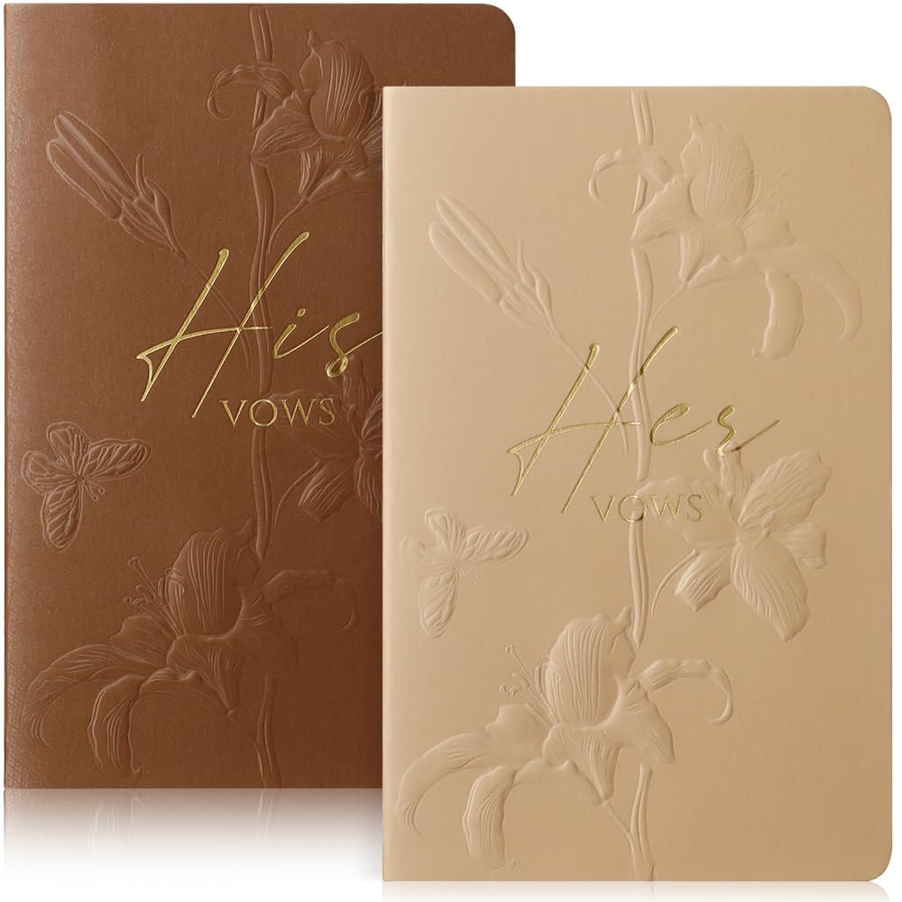 Carnets de mariage molekaus pour des vœux mémorables en feuille d'or