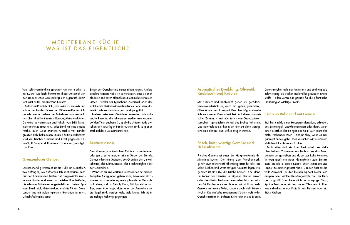 Deftig Vegan Mediterran: Schlemmen wie im Urlaub - Gesunde und leckere Rezepte für Genuss ohne tierische Produkte - Vegane Mittelmeerküche aus Italien, Spanien, Griechenland & Co. (Deftig vegetarisch)
