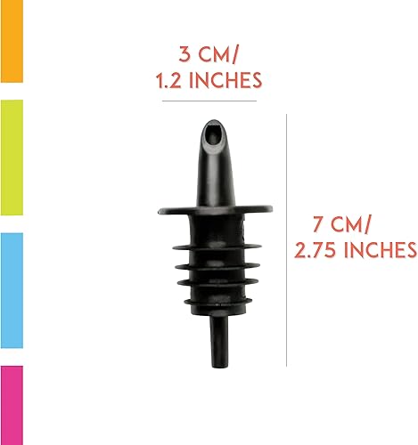 Miniatura 3 de Hawaiian Shaved Ice Verteros de botellas de control preciso de jarabe, boquillas profesionales para sabores de cono de nieve y bebidas (paquete de 3)