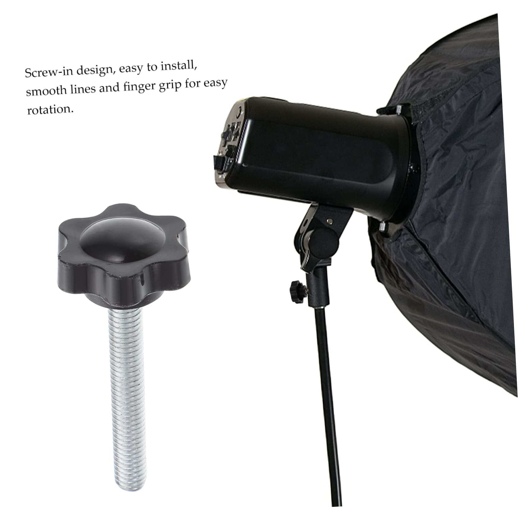 Unomor Quick Release Screw M6x40mm Clamp Knob Plum Blossom Handle Washers for Bolts Star Knob Accessory