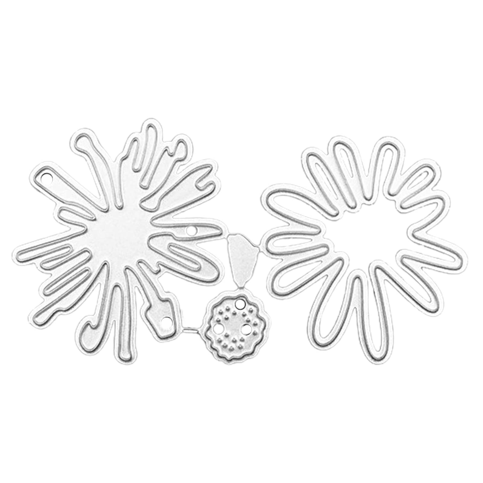 Cutting Dies Metal Chrysanthemum Flower Die-Cut Stencils for Embossing Scrapbooking Paper Card Album-Making-Decor Die-Cut Chrysanthemum Flower Cutting Dies Wedding-Card Embossing-Decor