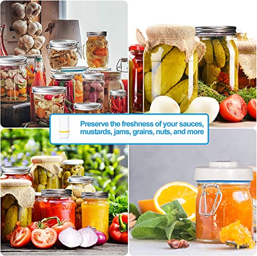 Mason Jar Vacuum Sealer: Auhavor Electric Jar Sealer For Foodsaver Vacuum Sealer, Vacuum Sealing Kit For Wide-Mouth & Regular-Mouth Mason Jars, Canning Sealer With Jar Attachment 2 Hose, Electric Vacuum Pump And Lid Opener #TOP5
