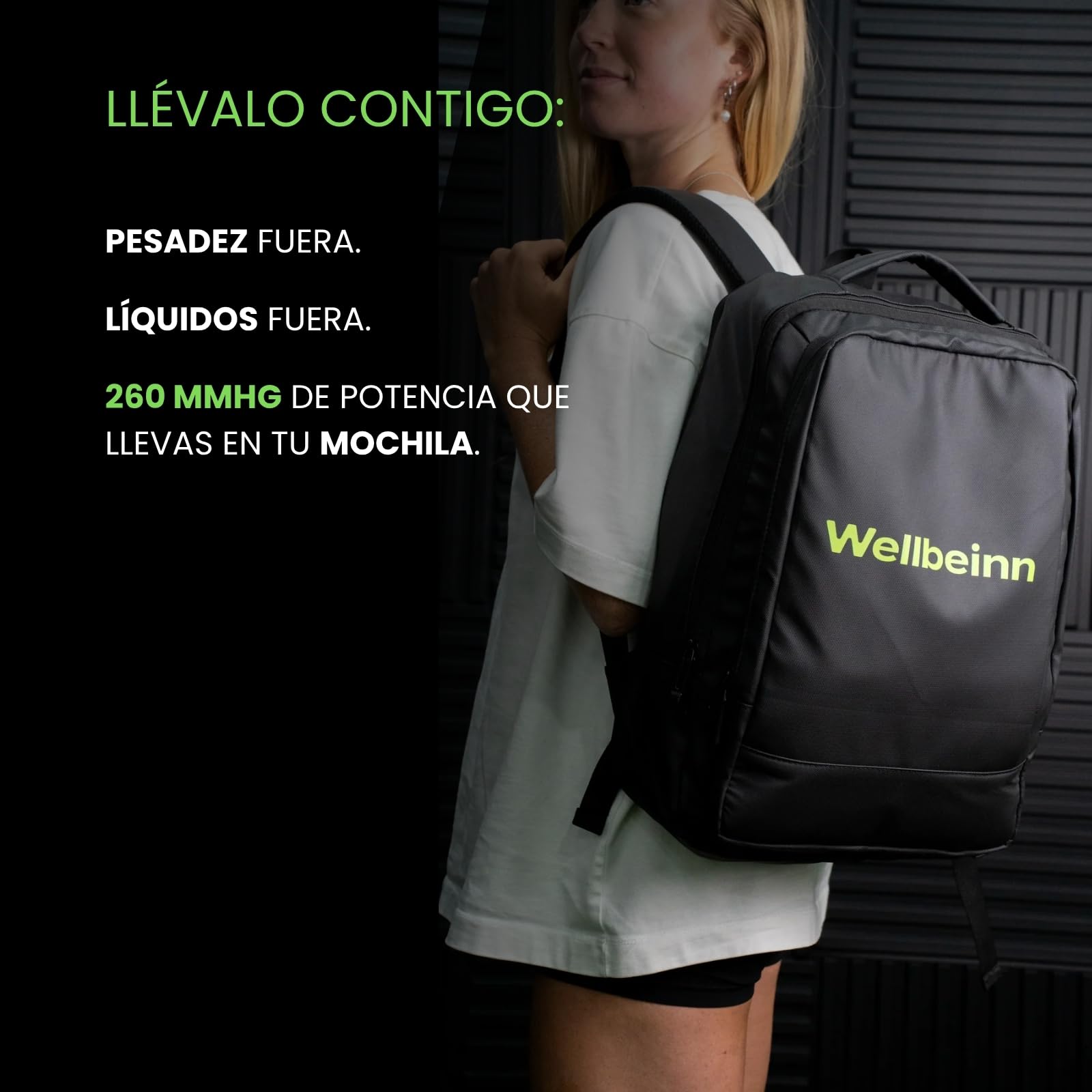 Wellbeinn HighFly Pro | Botas de presoterapia inalámbricas | Masajeador de piernas y pies por compresión de aire | 6 modos, intensidad ajustable | Sesiones 60 min | Autonomía 3 h y uso enchufado