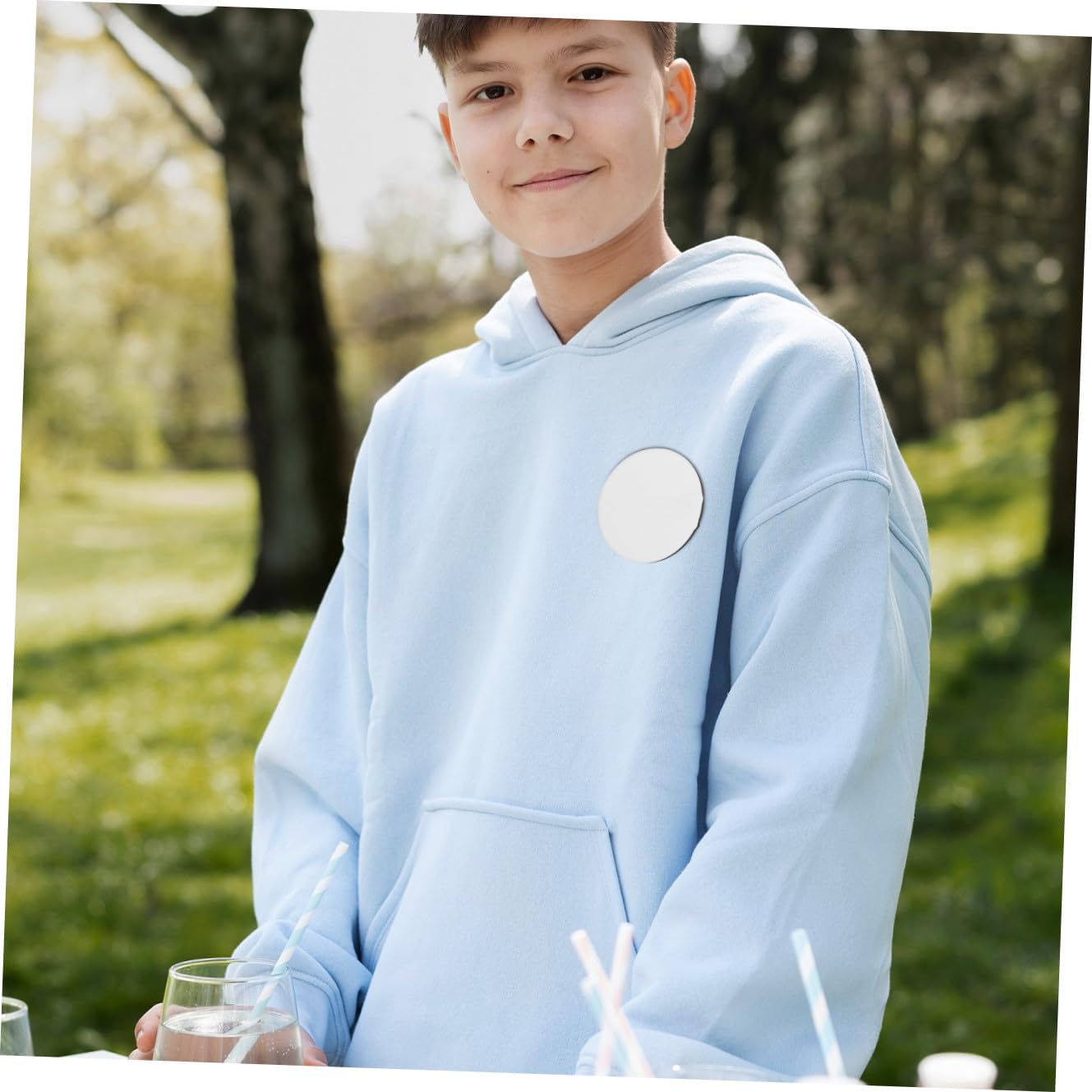 Personalisierte Anstecknadeln Weiße Bastel Sublimationsrohlinge
