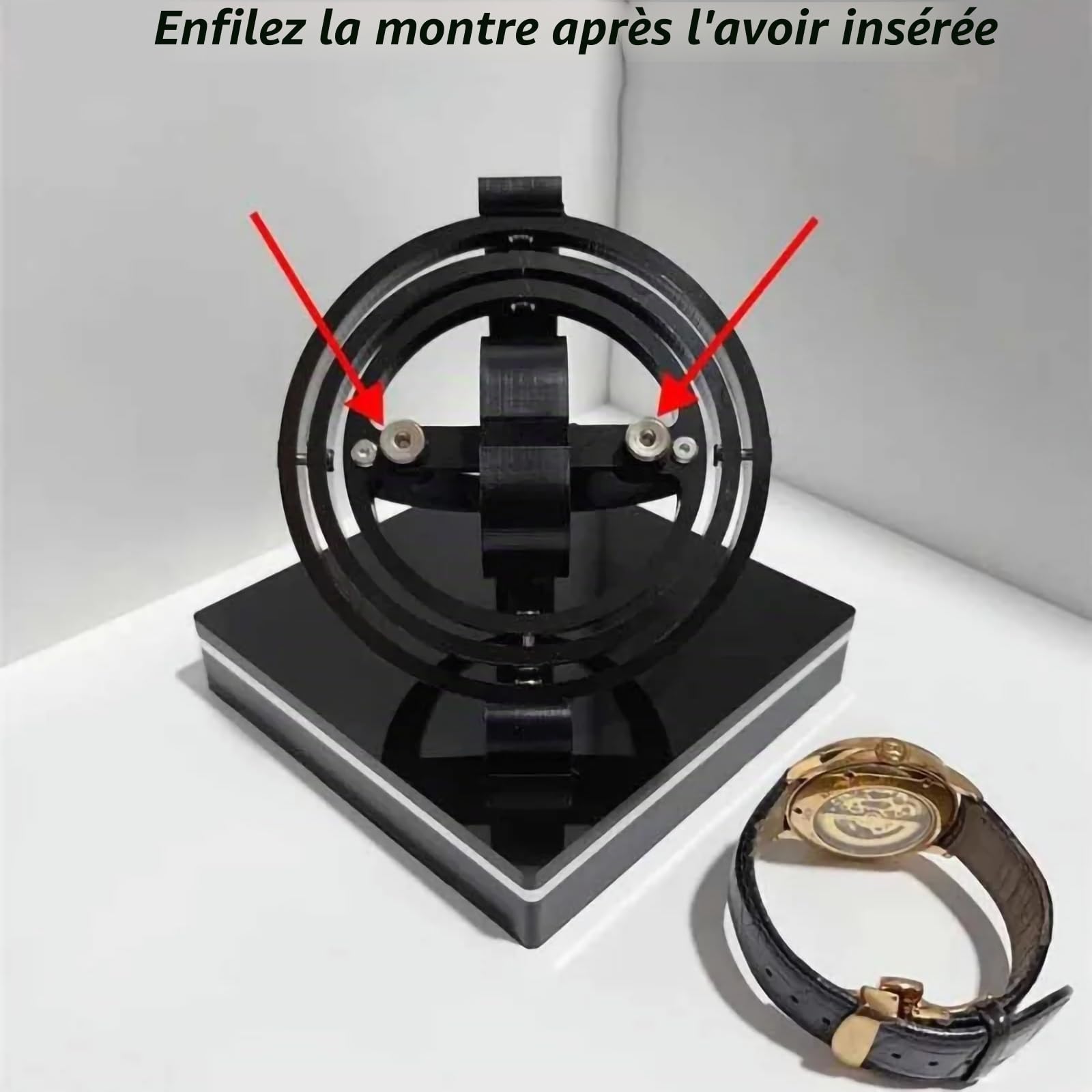 Remontoirs de montre stéréoscopiques 2025, remontoir de montre automatique, remontoirs de montre mécaniques, interface USB, affichage de montre-bracelet rotatif à 360 ° pour hommes et femmes,MEN