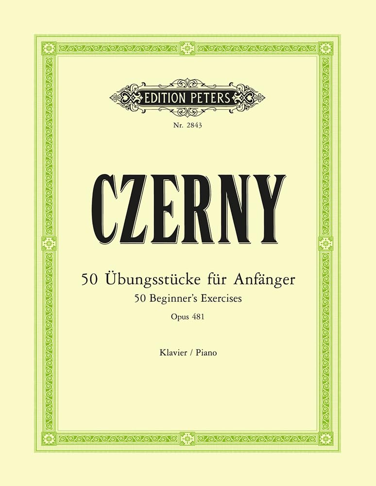 Czerny: 50 Beginner's Exercises Op.481 (Piano Solo) (EP2843) (Edition Peters)