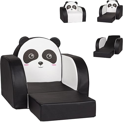 KINBOR BABY Sofá para niños pequeños sofá para niños silla para niños sofá 3 en 1 para sala de estar dormitorio