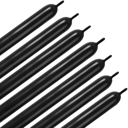 260q - Globos mágicos largos de látex grueso para modelar modelos de animales, bodas, cumpleaños, decoraciones de fiesta (negro)