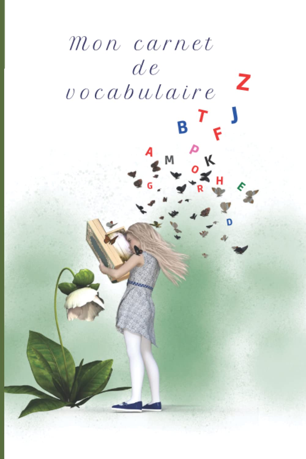 Mon carnet de vocabulaire français: Cahier pour noter votre vocabulaire de français, 50 tableaux à remplir sur deux pages, capacité 350 mots, Format a5, 102 pages.