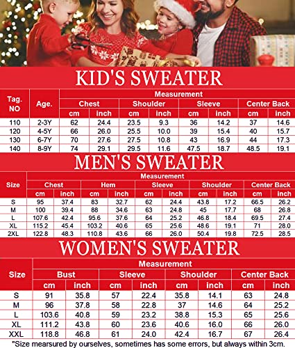 Coofandy Ugly Christmas Sweater Family Matching Outfits For Holiday Party Knitted Pullover #TOP5