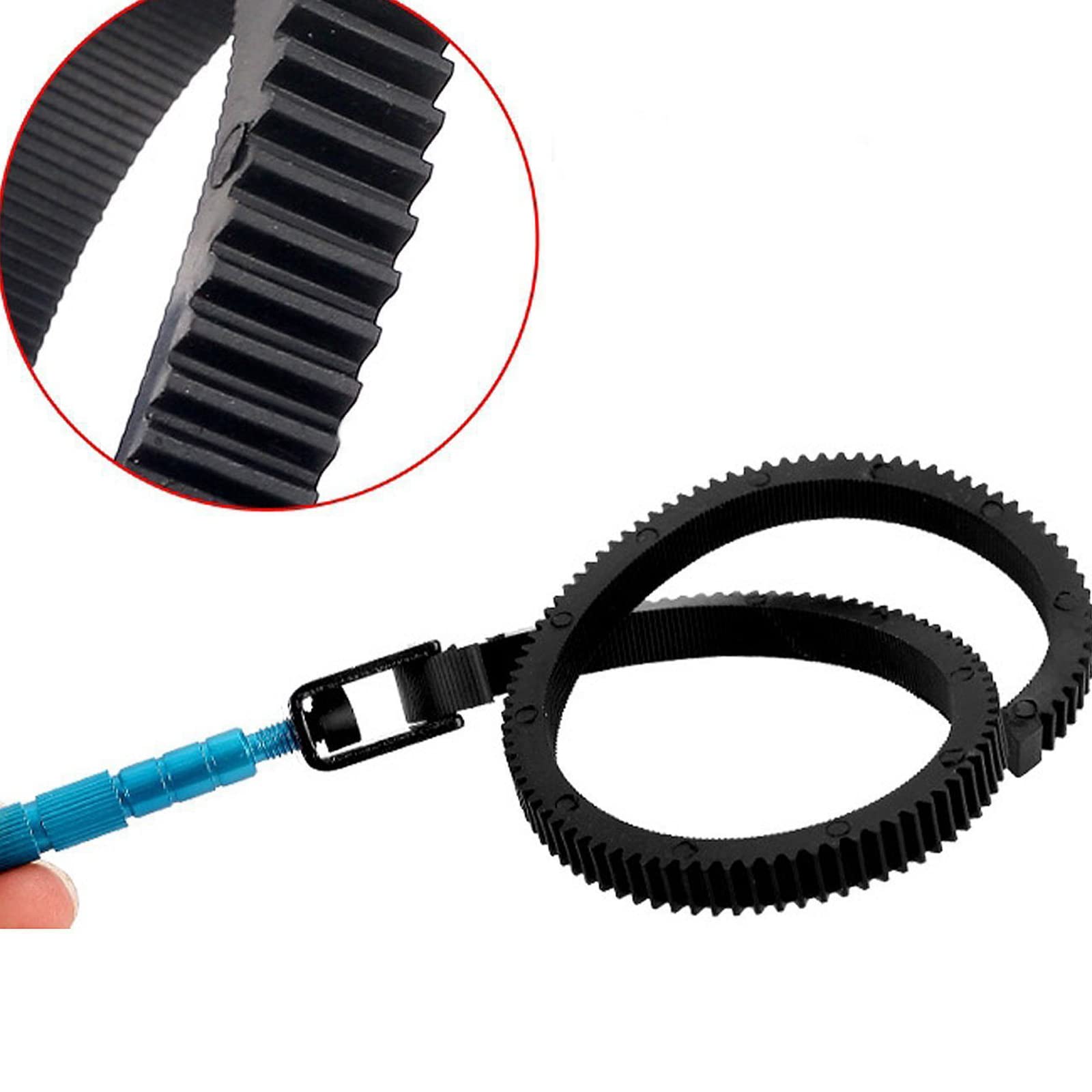 Lot de 2 Follow Focus Bague Crantée, Ceinture de Bague de Mise au Point, Anneau Follow Focus, Bague de Mise au Point pour Appareil Photo Reflex Numérique
