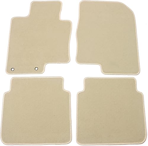 IKON MOTORSPORTS, Alfombrillas compatibles con Kia Optima 2011-2015, ajuste de fábrica, de nailon, color beige, para la parte delantera y trasera, 4