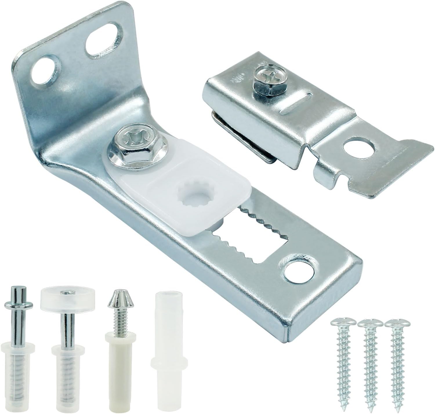 1 Pack Bifold Door Hardware Kit, Bi-fold Closet Door Repair Kit Include Top and Bottom Bracket, Pivot and Guide Wheel, Door Replacement Parts for Folding Door, Accordion Door, Shower Door