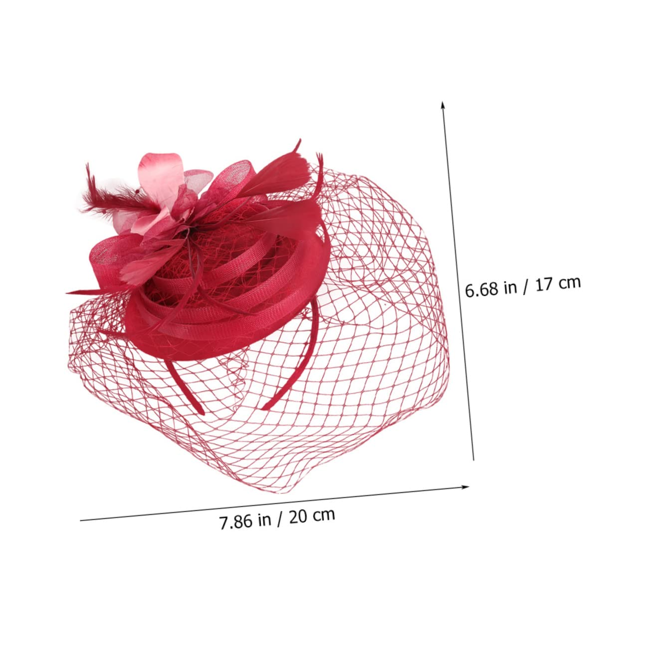 ABOOFAN 5pièces Fascinator Élégant Plume Et Tulle pour Mariage Accessoire De Cheveux Vintage pour Tea Party Et Événements Spéciaux Utilisation Barrette Ou -tête