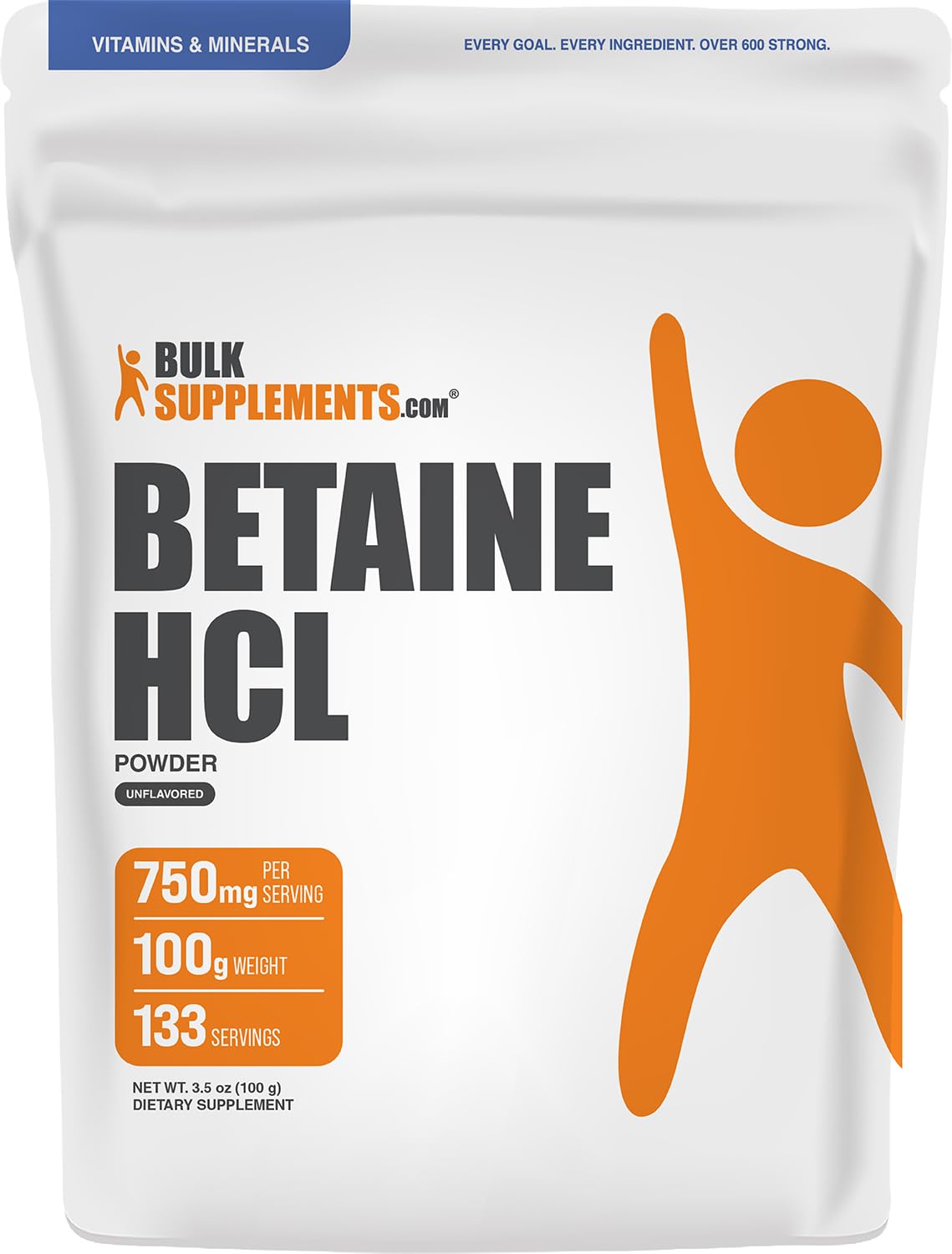 BulkSupplements.com Betaine HCl Powder - 1kg (Pack of 1) — Amazon image 9