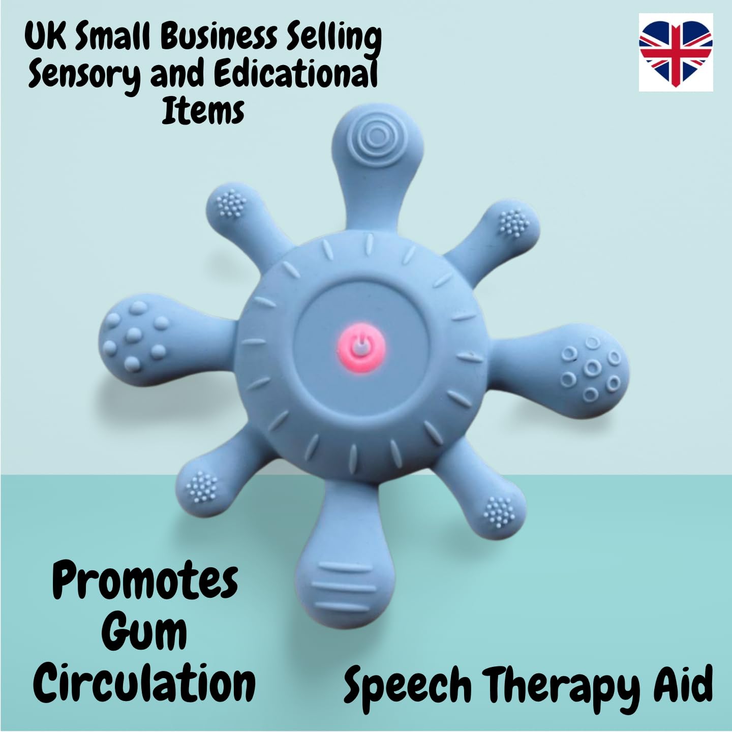 Sensory Junction Baby Teething Toy Vibrating Sensory Chew for Autism, Special  Needs, Babies 3-12M Calming Teether with Textures, Rechargeable & Safe  Sensory Toys for Kids