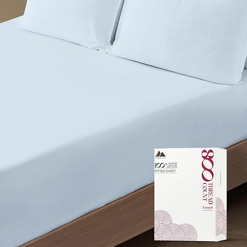 Sábana bajera de 1 pieza suave, de tejido de satén 100% de algodón egipcio de 800 hilos, con bolsillo profundo de hasta 18 pulgadas, tamaño king,