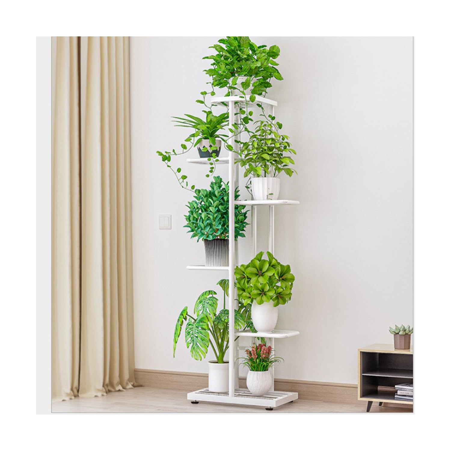 Présentoir pour jardinières de balcon et étagère d'angle extérieur pour jardin suspendu