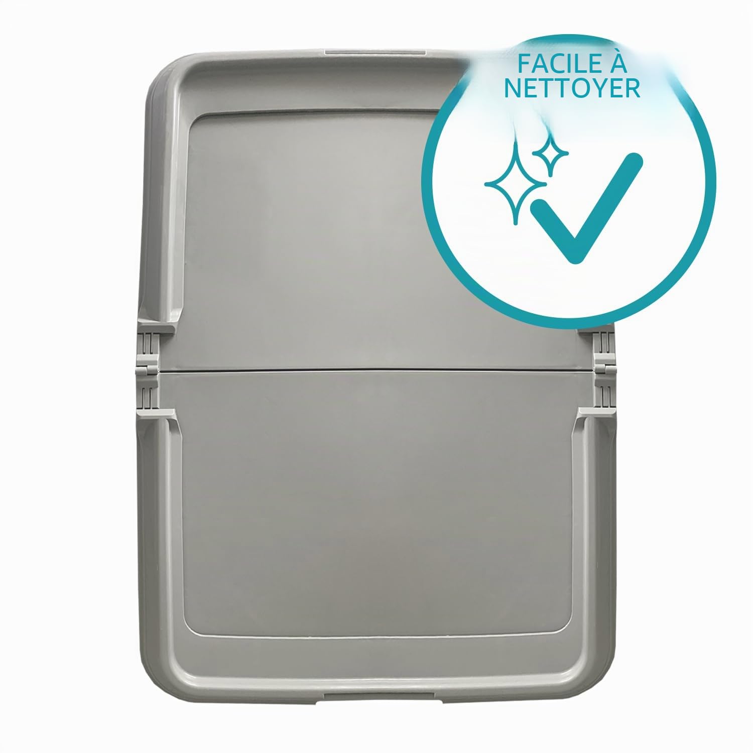 Aqpet Friends BauBox Litière pour Chien Toilette Pliable 86 x 62 cm Plateau Porte-Tapis absorbants