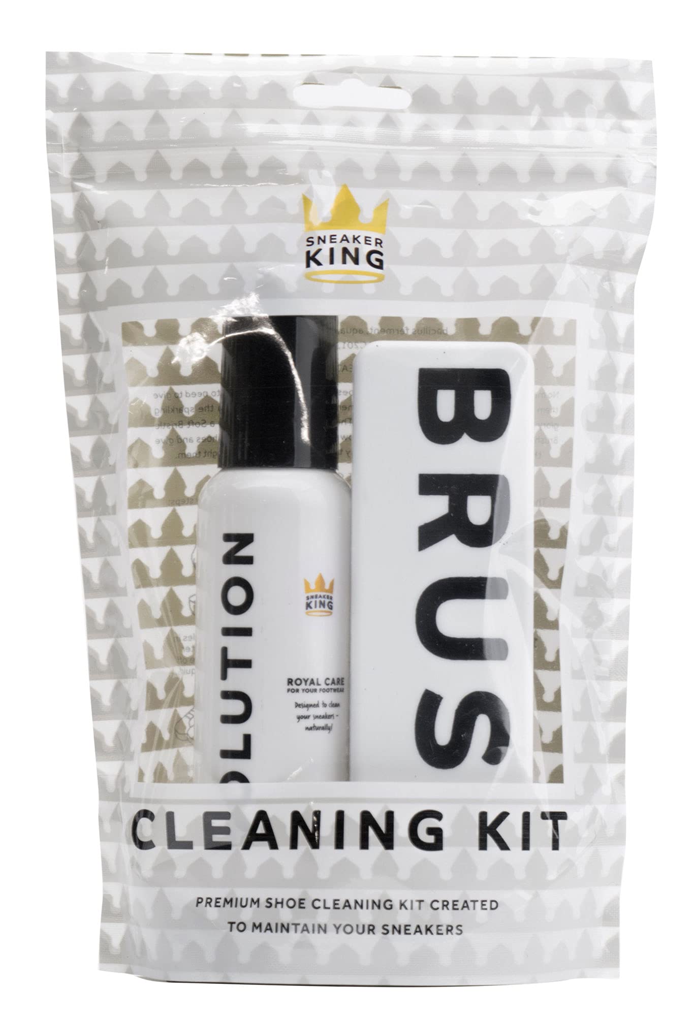 Sneaker KingShoe Cleaning Kit 125ml Cleaning Solution and Soft Bristle Brush