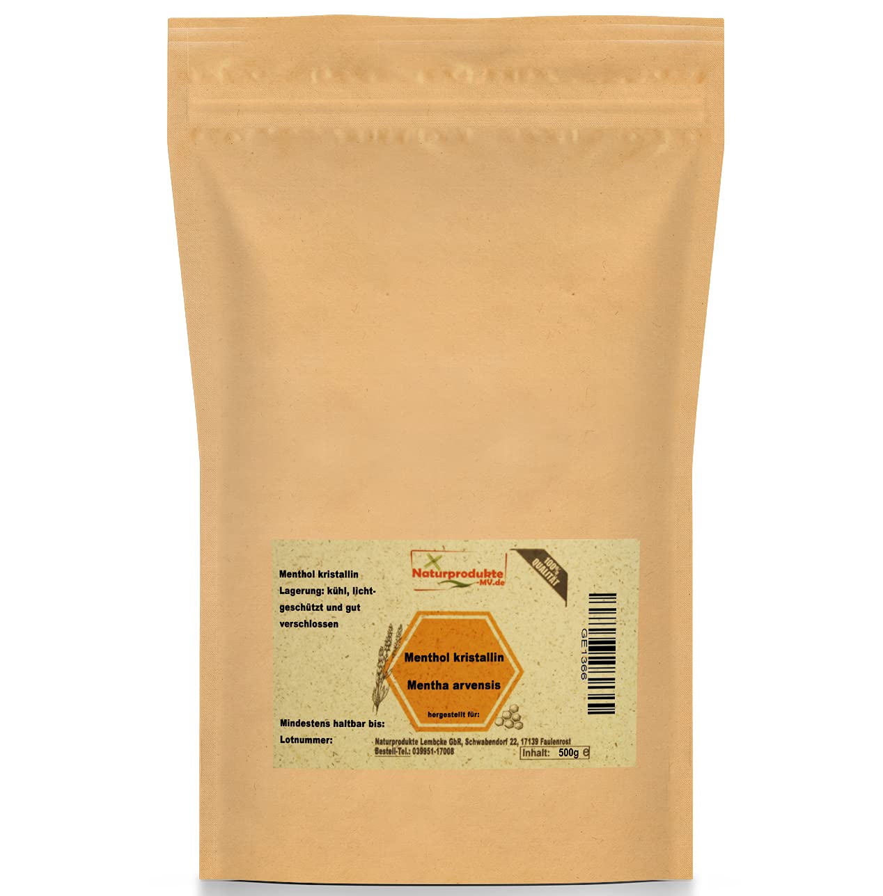 Mentholkristalle (500g) Menthol Kristalle Sauna Aufguss