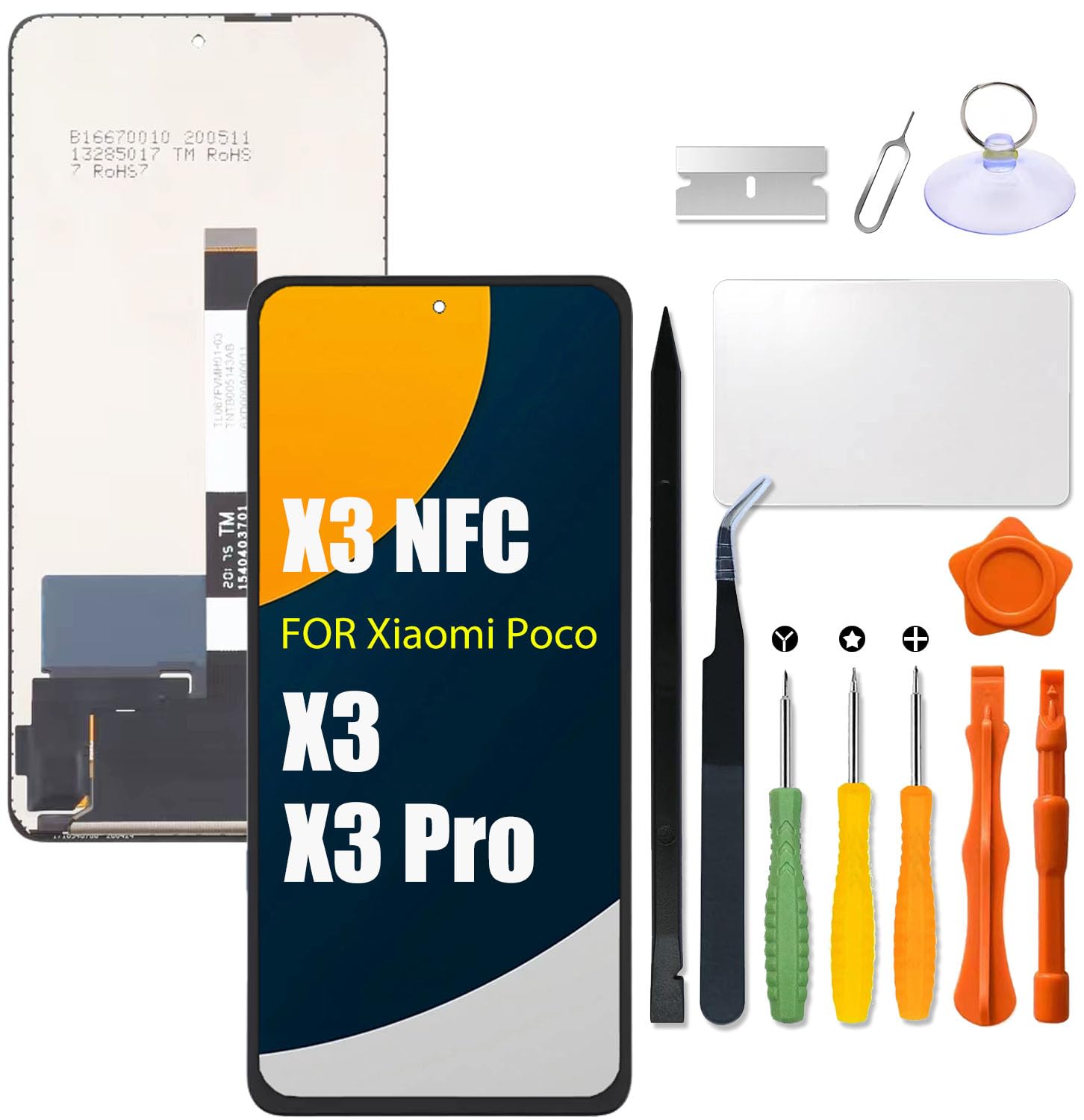 Amazon.com: Replacement for Xiaomi Poco X3 | X3 Pro | X3 NFC LCD