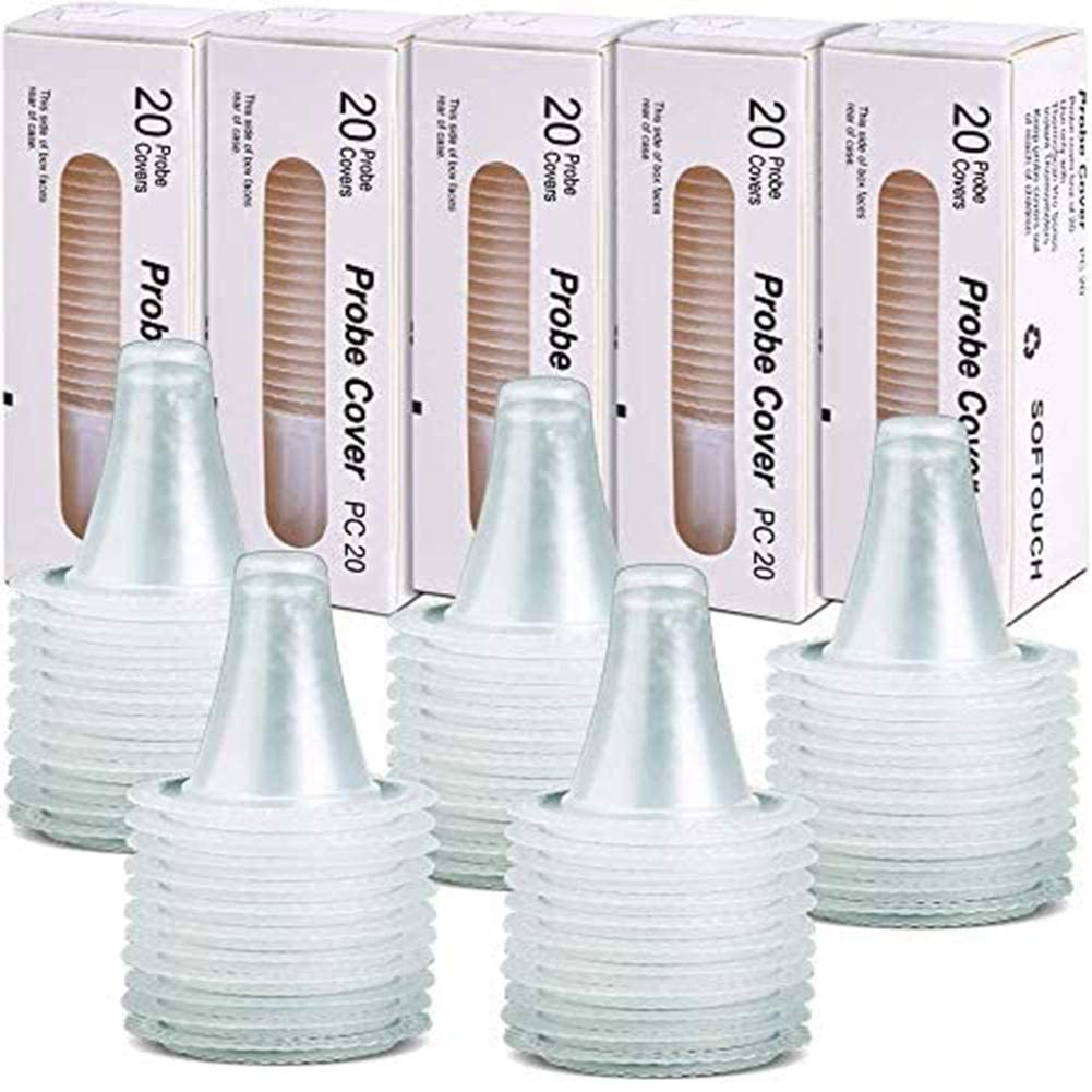 Amazon | 100個の使い捨て耳式体温計プローブカバー/リフィルカバー 
