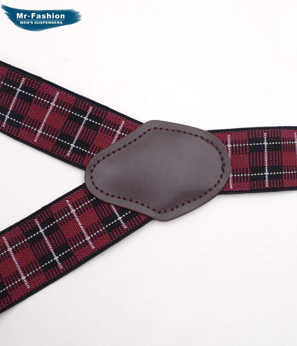 Bretelle da uomo, Pantaloni eleganti da uomo classici in stile Y for adulti con 6 clip
