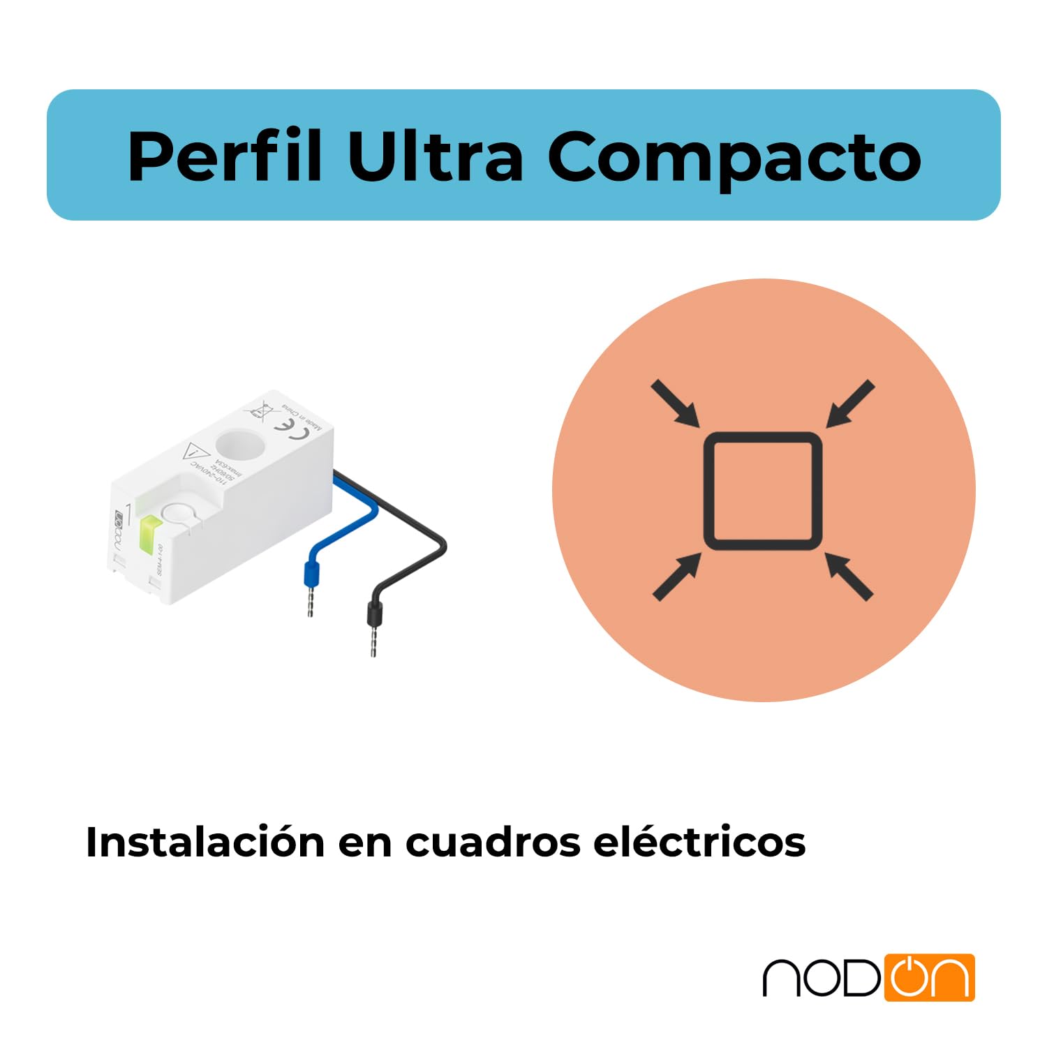 NodOn - Zigbee 3.0 Medidor de energía inteligente - Monitorización del consumo y la producción de electricidad - Compatible con sistemas domóticos como Home Assistant, Jeedom, Zigbee2MQTT y ZHA