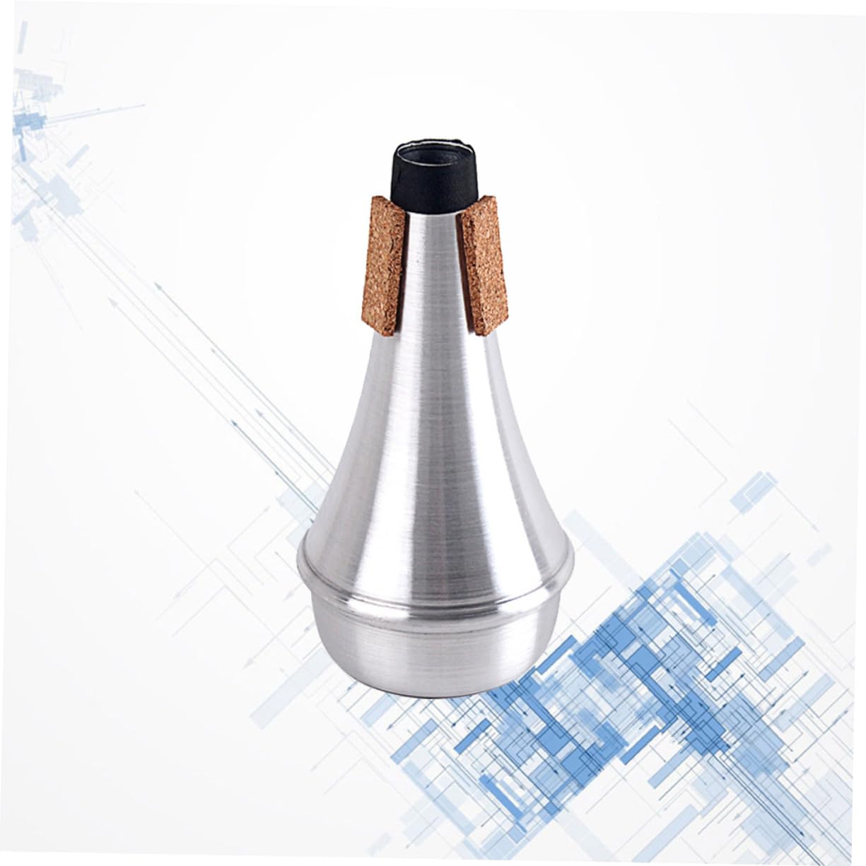 HEMOTON Beginner's Trumpet Mute Mute Cork Trumpet Straight Cup Musical Accessory Ca109