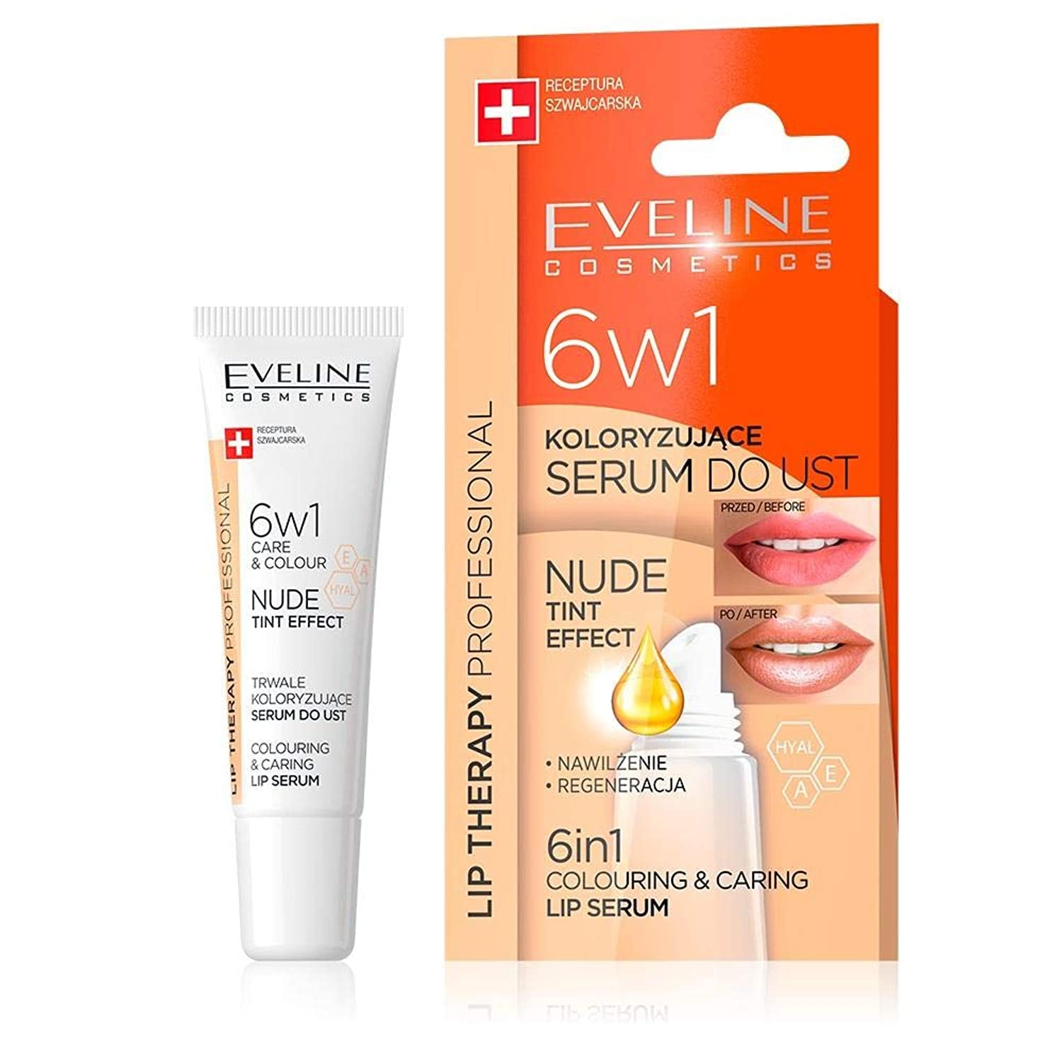 EVELINE lip THERAPY 6IN1 CARE&COLOUR TINT NUDE(1098)