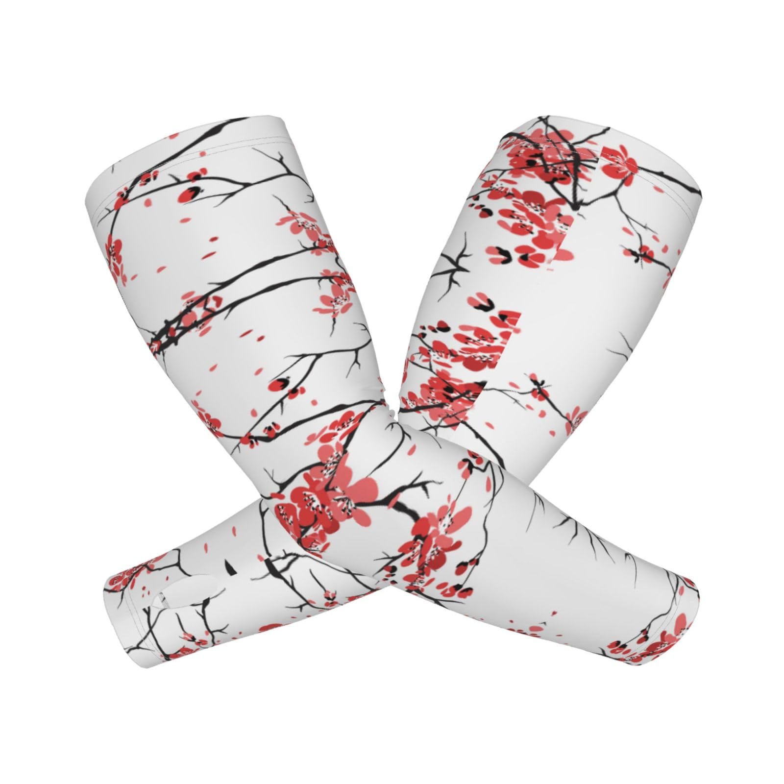 delicate cherry blossoms Adult Cooling Sleeves - Elasticity Ice Silk Sun Protection Arm Sleeve for Outdoors, Sports Running, Cycling