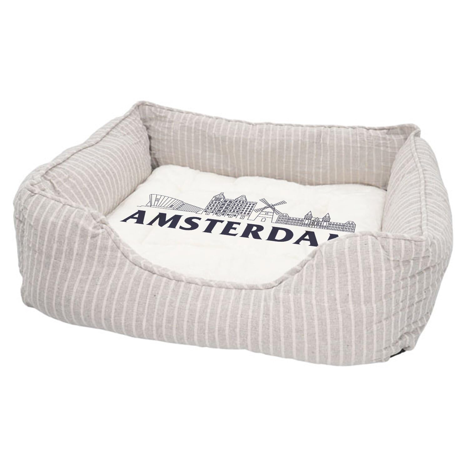 Panier pour chien et chat Amsterdam coussin déhoussable lavable