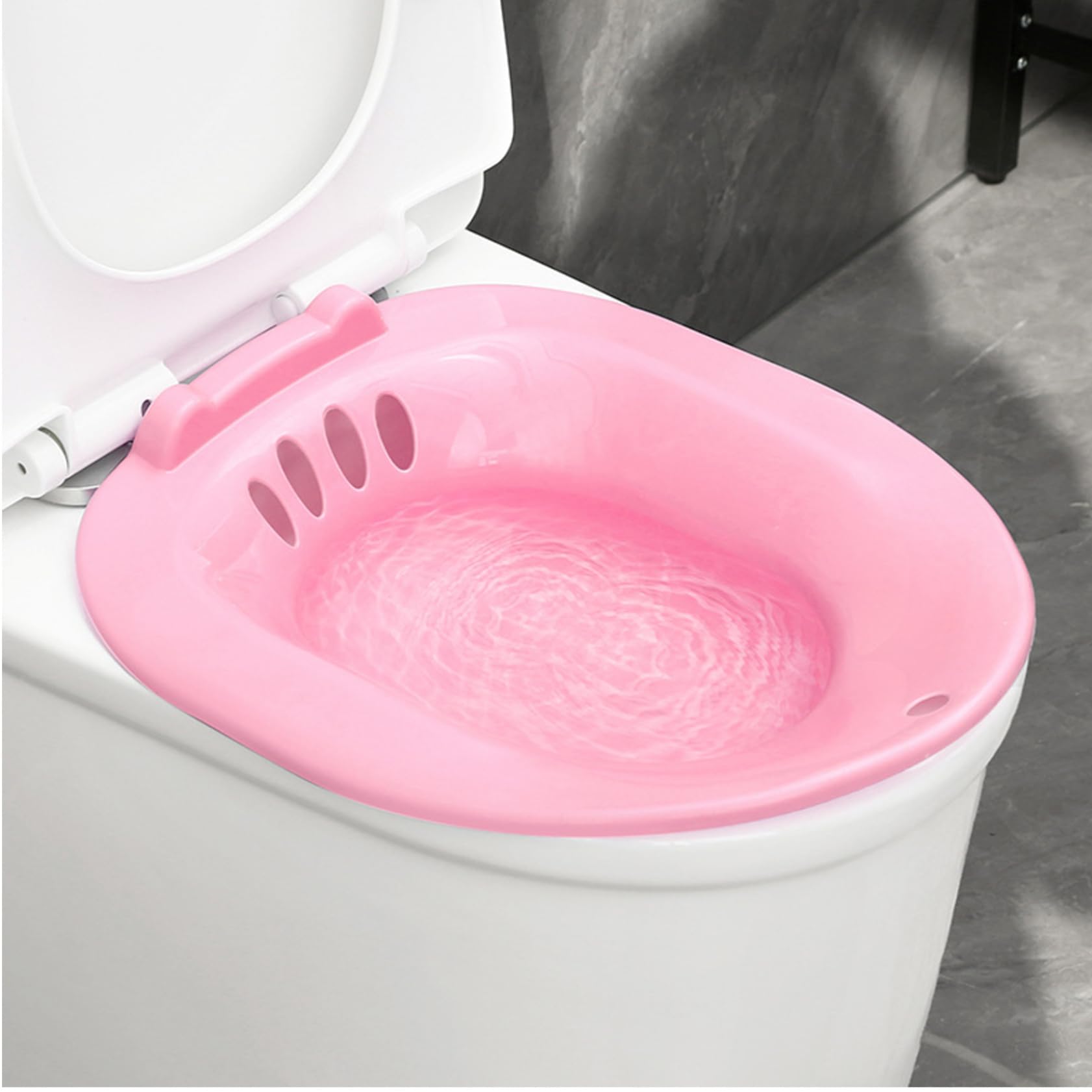 Baignoire de sitz Pliable pour Les Toilettes, bassin de Bain de sitz Portable pour trempage par siège pour Les Toilettes baignoires périnéales pour Un soulagement hémorroïdal