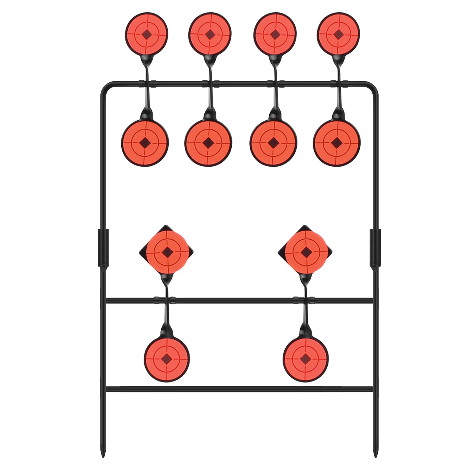 Greenmall Airsoft Target for Shooting - Auto Reset Spinning BB Pellet AirGun Hunting Targets - Heavy Duty Metal Shooting Target Suitable for Indoor and Outdoor Use - 43x26cm