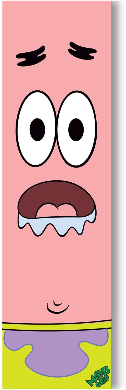 Mob Skateboard Griptape Spongebob Squarepants Patrick Grip Tape Sheet 9" x 33"