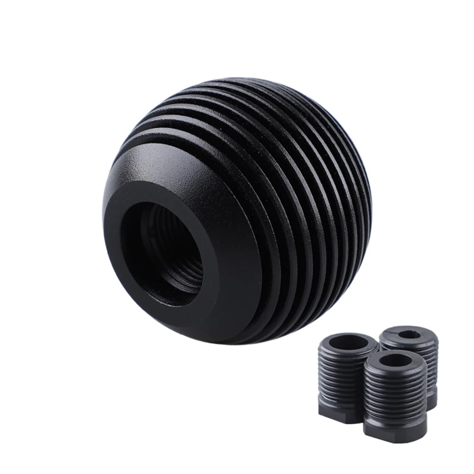 WYLWSHA Shift Gear Knob Cover Car Universal Gear Shift Knob Lever Shifter Handle Aluminum Head(Black)