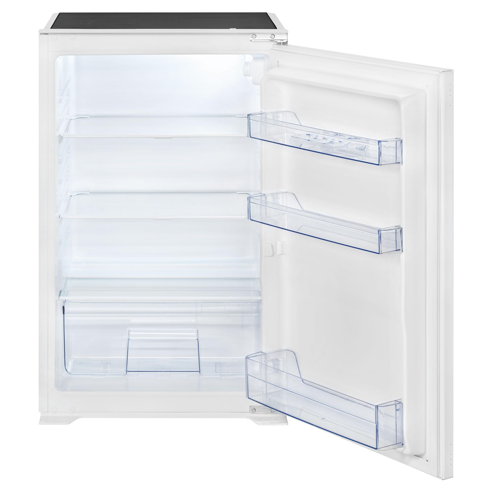 Bomann® Einbaukühlschrank ohne Gefrierfach 129L | Kühlschrank Einbau mit stufenloser Temperaturregelung | Abtauautomatik | Einbau Kühlschrank mit 3 Glasablagen | Schlepptürausführung | VSE 7809