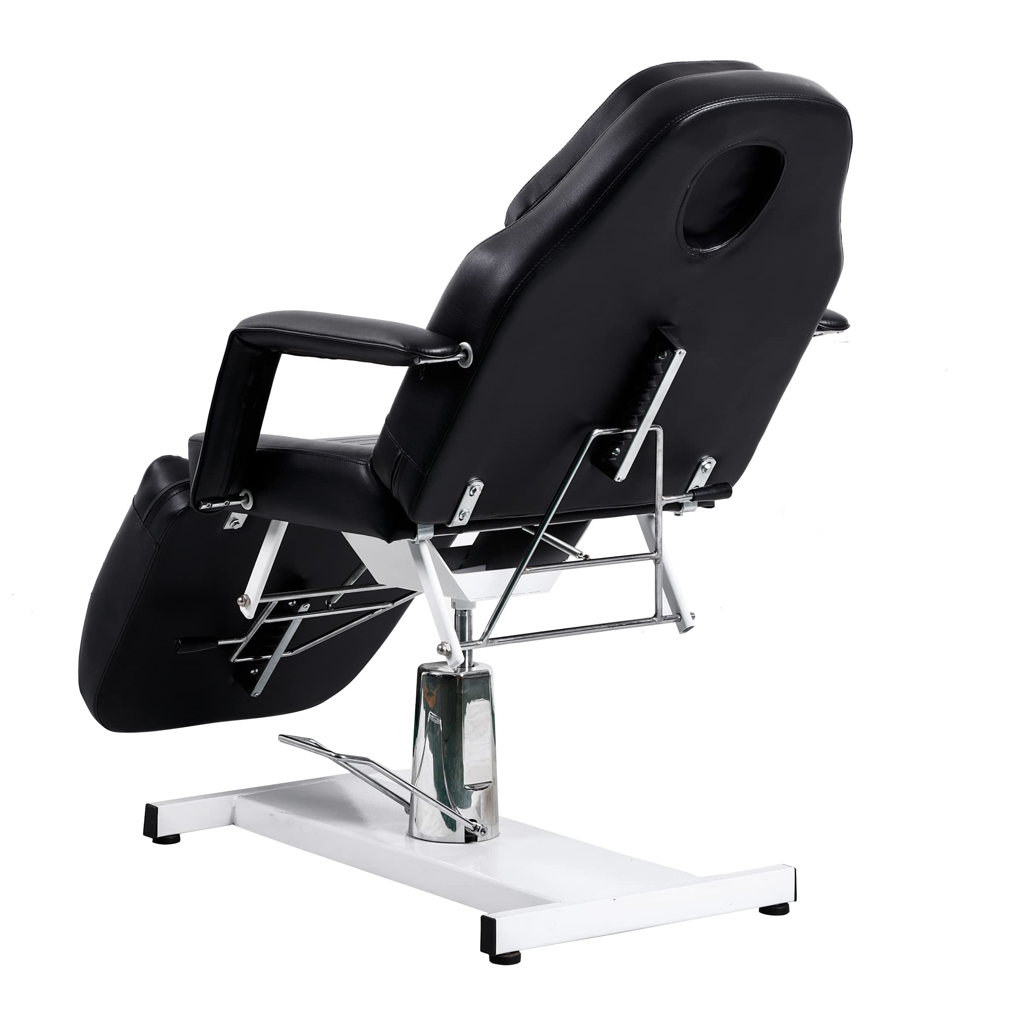 Adjustable Esthetician Spa Facial Bed, Lash Bed, Microblading Tattoo Bed, Salon Table for Esthetician (Black)