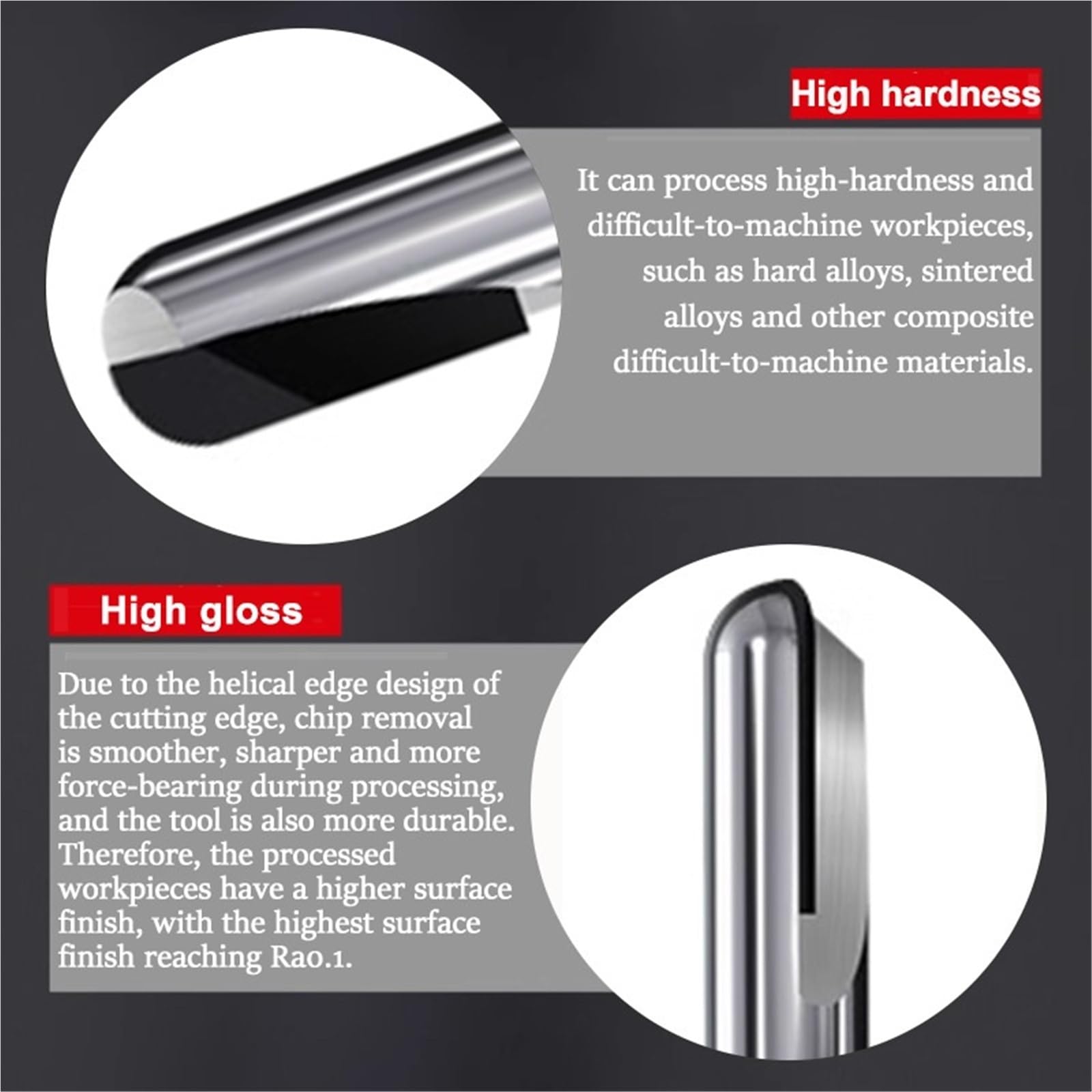 Torno, Máquina De Torno, Fresa Punta Bola Diamante Para Cortar Aluminio, Fibra Carbono, Cobre, Vidrio, Baquelita, para bricolaje CNC mecanizado madera piedra(R2*4D*1F*50L)