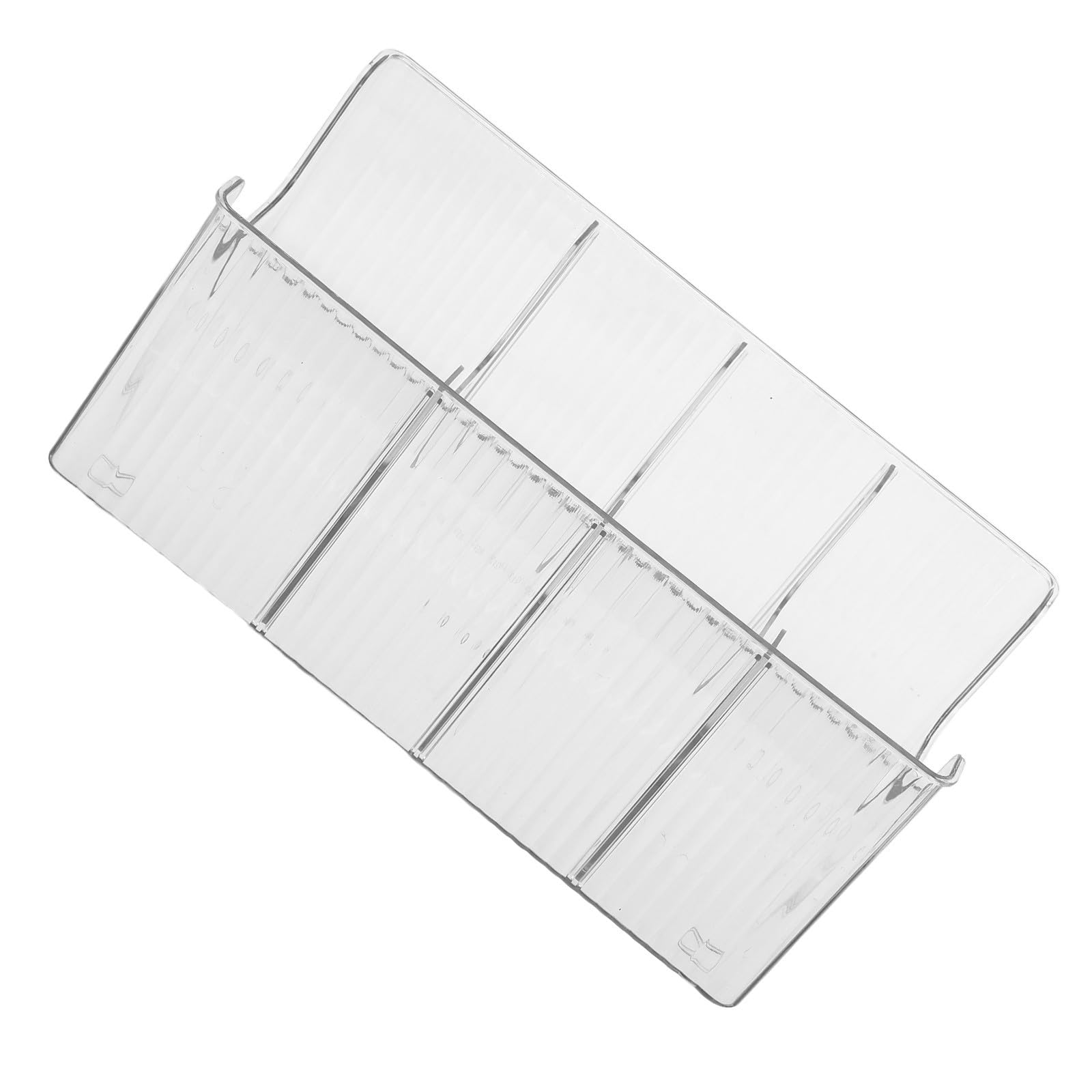 Estuche para CD transparente con separador de plástico organizador de escritorio Toyvian