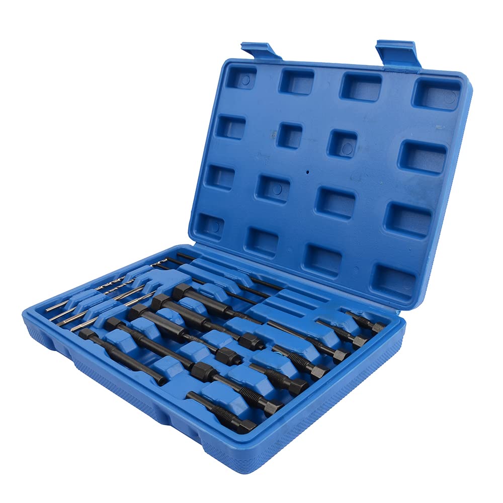 22 pièces Outil bougie de préchauffage M8 et M10, pour enlever les électrodes de bougie de préchauffage cassées AT0414